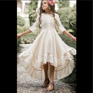 NWT Joyfolie Mia Joy Kastel Dress in Cream Lace